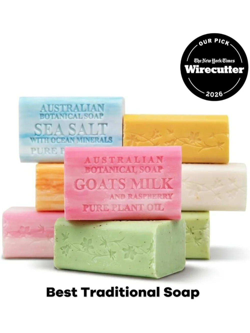 Natural Botanical Soap Variety Pack - Goat Milk, Eucalyptus, Manuka Honey & More